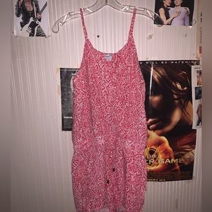 Splendid romper red floral patterned